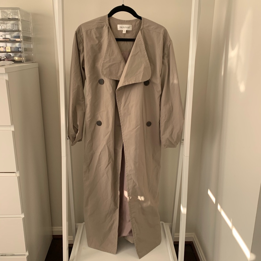 Oversized trench coat